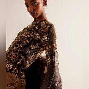 We the Free Pretty Little Thermal, black combo folk vine, medium, $58